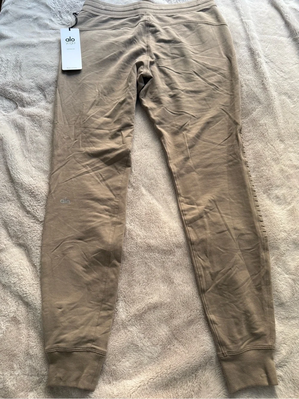 NWT ALO Urban Moto Sweatpant Gravel Size S